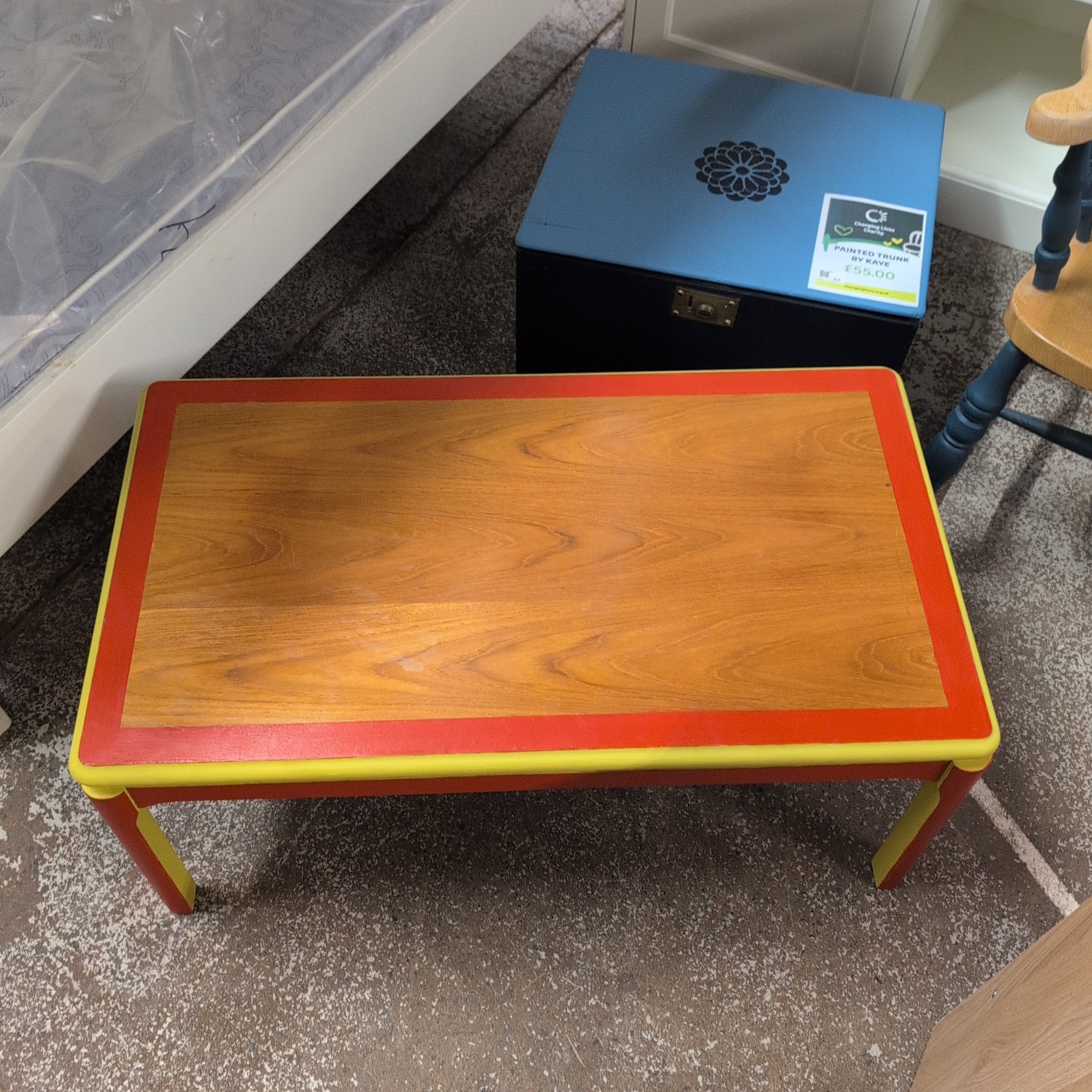 Upcycled table by James our Volunteer